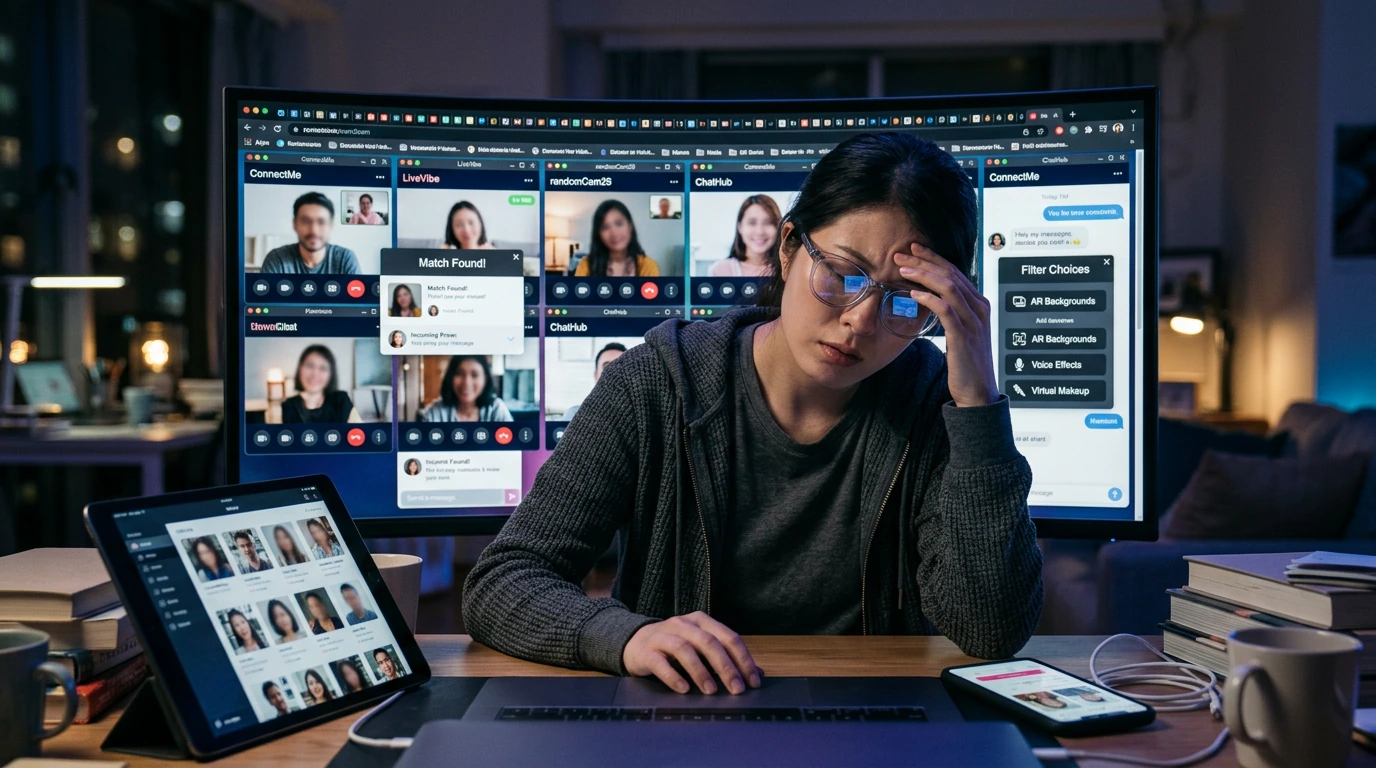 Choice overload on cam2cam and random video chat in 2026